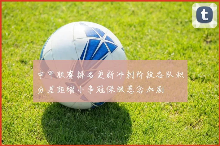 中甲联赛排名更新冲刺阶段各队积分差距缩小争冠保级悬念加剧